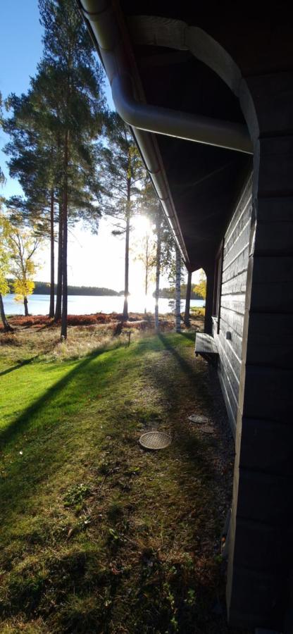 Lakeside Log Cabin Fraemby Udde Falun Kültér fotó